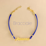 Carica l'immagine nella Galleria, Bracciale Cordoncino Nome