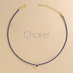 Carica l'immagine nella Galleria, Choker Cuore Zirconato