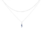 Carica l'immagine nella Galleria, Collana Doppia Con Corno