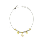 Carica l'immagine nella Galleria, Bracciale Pepite Con Pendenti Strass