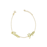 Carica l'immagine nella Galleria, Bracciale con Due Nomi Personalizzabili