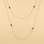 Carica l'immagine nella Galleria, Collana Baguette