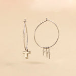 Carica l'immagine nella Galleria, Orecchini Tris Cerchio