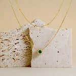 Carica l'immagine nella Galleria, Collana Doppia Con Cerchio