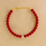 Carica l'immagine nella Galleria, Bracciale Di Perle Corallo Con Perla Colorata