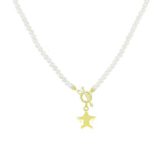 Carica l'immagine nella Galleria, Collana Di Perle Con Chiusura a T e Stella