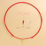 Carica l'immagine nella Galleria, Choker Cordino Corno