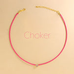 Carica l'immagine nella Galleria, Choker Cuore Zirconato
