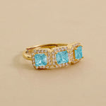 Carica l'immagine nella Galleria, Anello Trilogy Quadrato