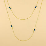 Carica l'immagine nella Galleria, Collana Baguette