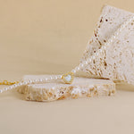 Carica l'immagine nella Galleria, Collana Di Perle Con Cuore Zirconato