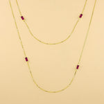 Carica l'immagine nella Galleria, Collana Baguette