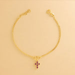 Carica l'immagine nella Galleria, Bracciale Croce Arrotondata