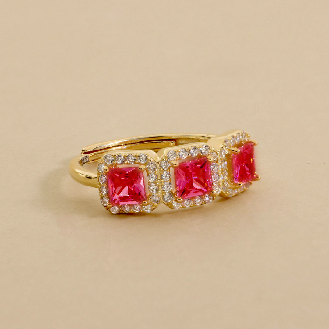 Anello Trilogy Quadrato