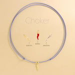 Carica l'immagine nella Galleria, Choker Cordino Corno