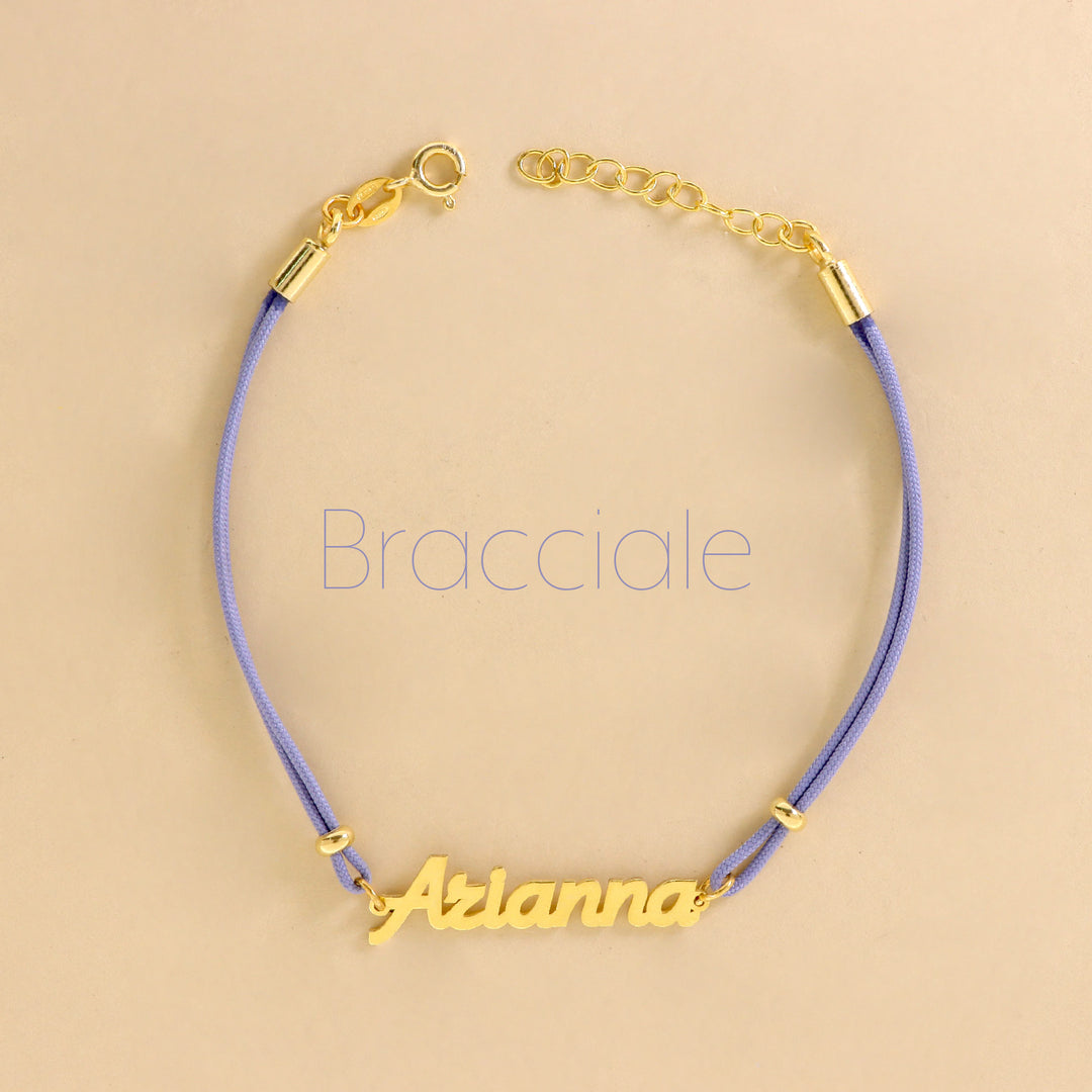 Bracciale Cordoncino Nome