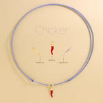 Carica l'immagine nella Galleria, Choker Cordino Corno