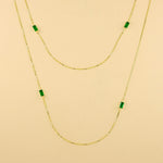 Carica l'immagine nella Galleria, Collana Baguette