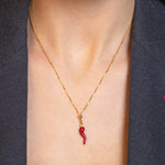 Carica l'immagine nella Galleria, Collana Con Corno Piccolo