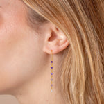 Carica l'immagine nella Galleria, Orecchino a filo Cometa