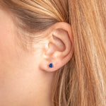 Carica l'immagine nella Galleria, Orecchini 2 in 1 con Filo e Punto Luce