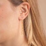 Carica l'immagine nella Galleria, Orecchino a filo Cometa