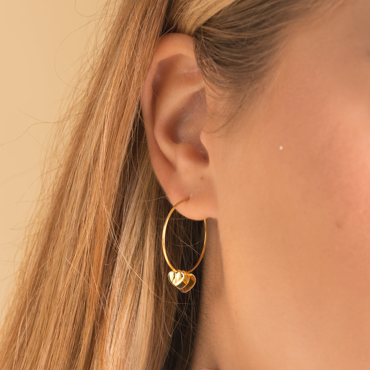 Orecchini A Cerchio 2begold – Oro E Argento, Triplo Cerchio 15 Mm, 18 Carati, Made In Italy