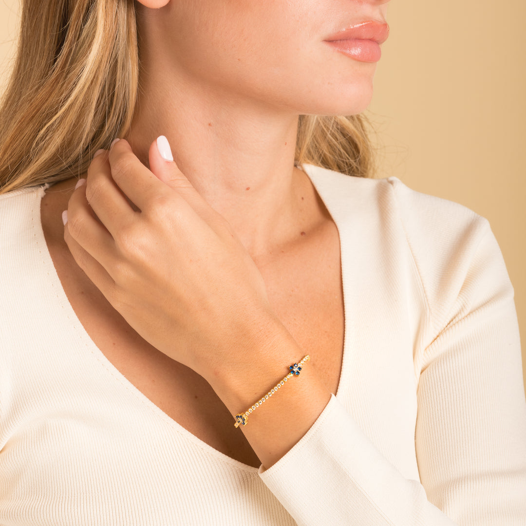 Bracciale Tennis Fiore Tris