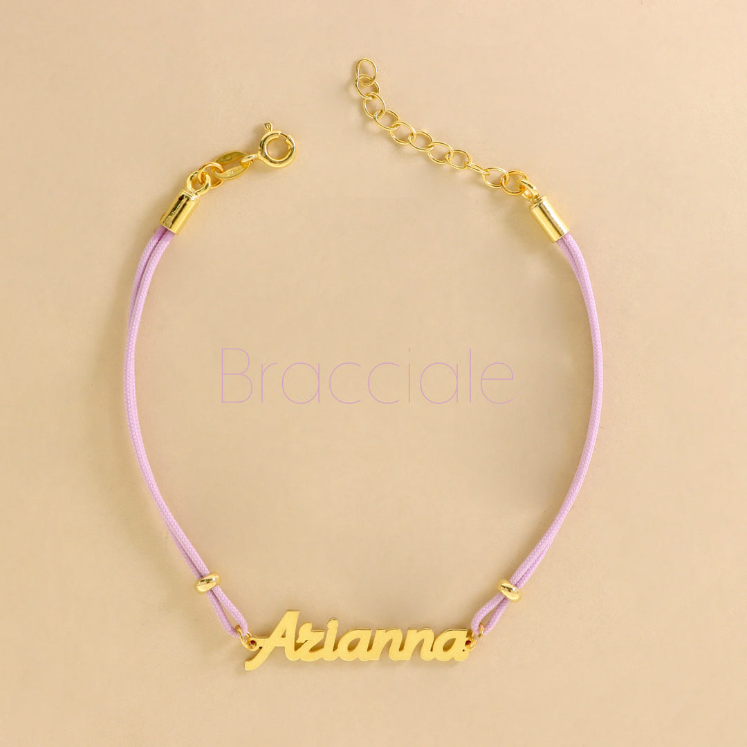 Bracciale Cordoncino Nome