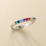 Carica l'immagine nella Galleria, Anello Multicolore Pietre