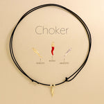 Carica l'immagine nella Galleria, Choker Cordino Corno
