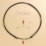 Carica l'immagine nella Galleria, Choker Cordino Corno