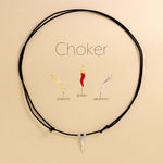 Carica l'immagine nella Galleria, Choker Cordino Corno