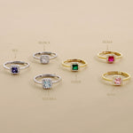 Carica l'immagine nella Galleria, Anello Con Quadrato Zirconato