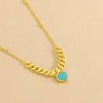 Carica l'immagine nella Galleria, Collana Con Cuore Smaltato