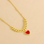 Carica l'immagine nella Galleria, Collana Con Cuore Smaltato