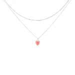 Carica l'immagine nella Galleria, Collana Doppia Con Pendente Swarovski