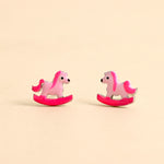 Carica l'immagine nella Galleria, Orecchini Bambina Cavallo a Dondolo