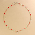 Carica l'immagine nella Galleria, Collana con Pendente e Pallini Smaltati