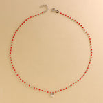 Carica l'immagine nella Galleria, Collana con Pendente e Pallini Smaltati