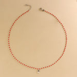 Carica l'immagine nella Galleria, Collana con Pendente e Pallini Smaltati