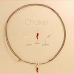 Carica l'immagine nella Galleria, Choker Cordino Corno