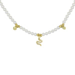 Carica l'immagine nella Galleria, Collana Di Perle Con Pendenti Strass