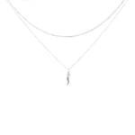 Carica l'immagine nella Galleria, Collana Doppia Con Corno