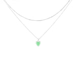 Carica l'immagine nella Galleria, Collana Doppia Con Pendente Swarovski