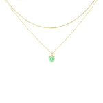 Carica l'immagine nella Galleria, Collana Doppia Con Pendente Swarovski