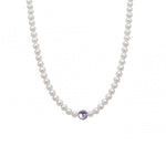 Carica l'immagine nella Galleria, Filo Di Perle Con Perla Centrale Colorata