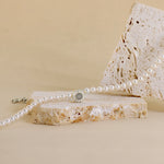 Carica l'immagine nella Galleria, Collana Di Perle Con Pietra A Cerchio