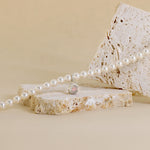 Carica l'immagine nella Galleria, Collana Di Perle Con Ovale Zirconato