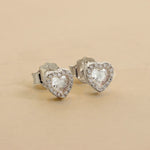 Carica l'immagine nella Galleria, Orecchini Con Cuori Zirconati